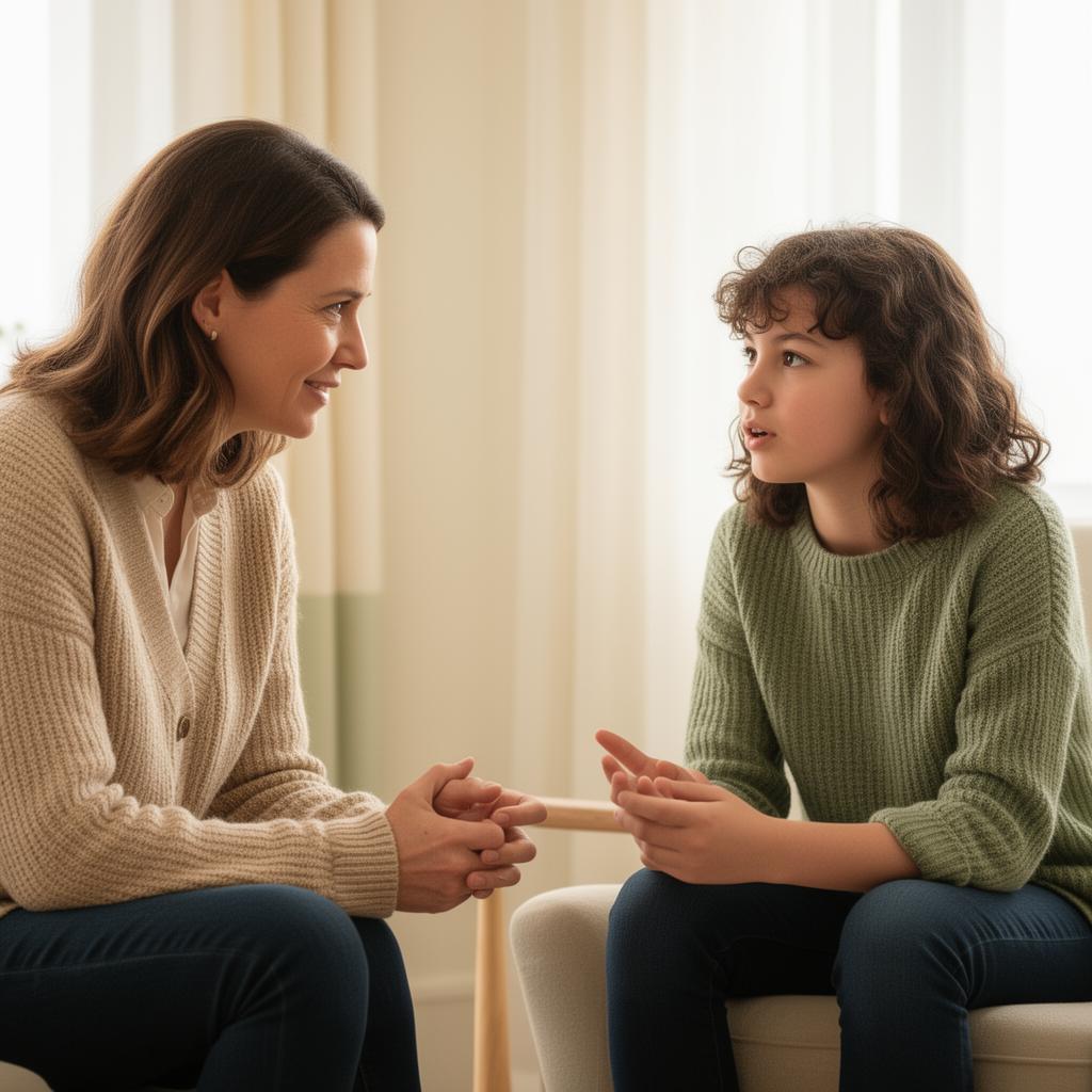 Jules in an honest, supportive mentoring conversation